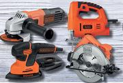 Black & Decker 400W Jig Saw Single Speed Or Mouse Sander KA161 Or 650W 115mm Grinder-Each