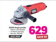 Black & Decker 900W Angle Grinder