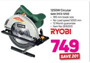 Ryobi 1250W Circular Saw HCS-1250