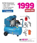 Tradeair 24Ltr Air Compressor