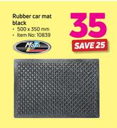 Moto Quip Rubber Car Mat Black