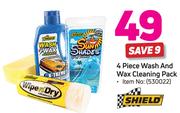 Shield 4 Piece Wash & Wax Cleaning Pack
