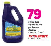 Poolbrite Pool Care 2L Tru-Blu Algaeside And Pool Water Clarifier