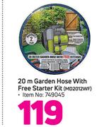 20m Garden Hose With Free Starter Kit MD2012WF