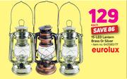 Eurolux 15-LED Lantern Brass Or Silver-Each