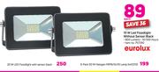 Eurolux 20W LED Floodlight With Sensor Black