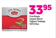 Five Roses Ceylon Blend Tagless Teabags Box-100's
