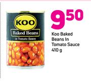 Koo Baked Beans In Tomato Sauce-410g