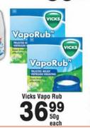 Vicks Vapo Rub-50g Each