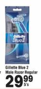 Gillette Blue 2 Male Razor Regular-5's