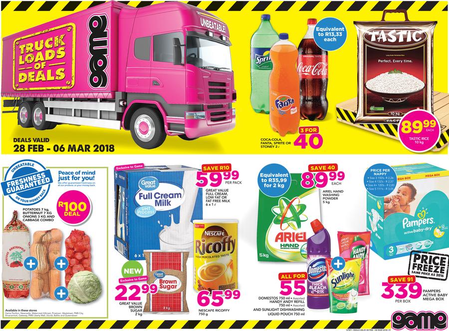 Game Kzn Food Truck Loads Of Deals 28 Feb 6 March 2018