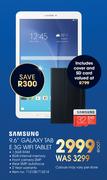 Samsung 9.6" Galaxy Tab E 3G WiFi Tablet-Each