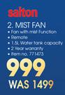Salton Mist Fan