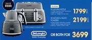Delonghi Scultura Kettle + Delonghi Scultura 4 Slice Toaster