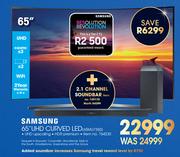Samsung 65" UHD Curved LED TV 65MU7350 With 2.1 Channel Soundbar