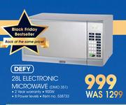 Defy 28Ltr Electromic Microwave DMD 351