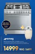 Smeg 90cm Gas Electric Cooker SSA92MFX9
