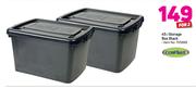 Cenplast 45L Storage Box Black-For 2