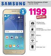 Samsung Dual Sim Smartphone J2 Gold