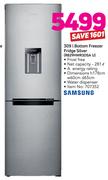 Samsung 309L Bottom Freezer Fridge Silver RB29HWR3DSA U
