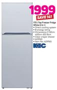 KIC 170L Top Freezer Fridge White 518 1