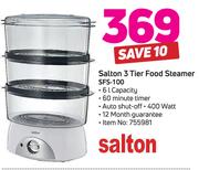 Salton 3 Tier Food Steamer SFS-100