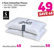 Sheraton 2 Pack Microfibre Pillows