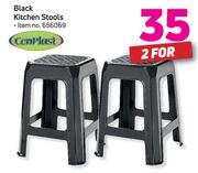 Cenplast Black Kitchen Stools-For 2
