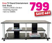 Enzo TV Stand Entertainment Unit (Black)