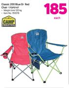 Camp Master Classic 200 Blue Or Red Chair 17GFO147-Each