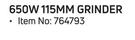 Black & Decker 650W 115mm Grinder