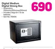 Digital Medium Digital Strong Box Including 2 Keys & 415v AA Batteries