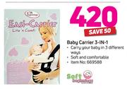 Soft Beginnings Baby Carrier 3-In-1