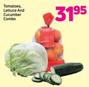 Tomatoes, Lettuce And Cucumber Combo