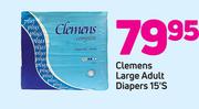 Clemens Large Adult Diapers-15's