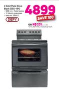 Defy 4 Solid Plate Stove Black (DSS-494)