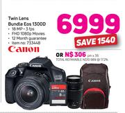 Canon Twin Lens Bundle EOS1300D