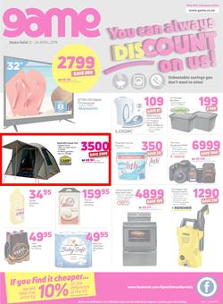 Game Namibia : You Can Always Discount On Us (12 April - 24 April 2018), page 1