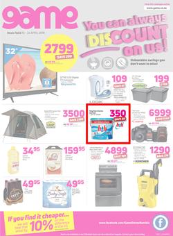 Game Namibia : You Can Always Discount On Us (12 April - 24 April 2018), page 1