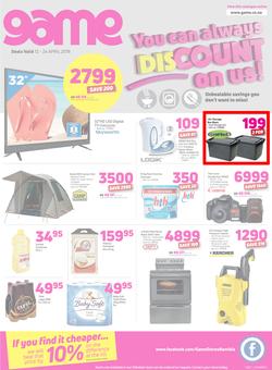 Game Namibia : You Can Always Discount On Us (12 April - 24 April 2018), page 1