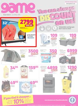 Game Namibia : You Can Always Discount On Us (12 April - 24 April 2018), page 1