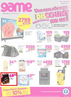 Game Namibia : You Can Always Discount On Us (12 April - 24 April 2018), page 1
