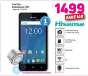 Hisense T5 Dual Sim Smartphone Including Silver Bluetooth Speaker