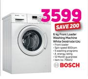 Bosch 6Kg Front Loader Washing Machine White WAB16061ZA
