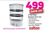 Salton 3 Tier Food Steamer SFS-100