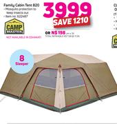 Camp Master 8Sleeper Family Cabin Tent 820