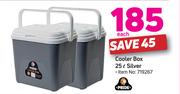 Pride 25Ltr Silver Cooler Box