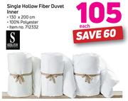 Sheraton Queen Hollowfibre Duvet Inner-Each