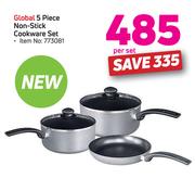 Global 5 Piece Non Stick Cookware Set-Per Set