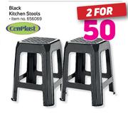 Cenplast Black Kitchen Stools-For 2